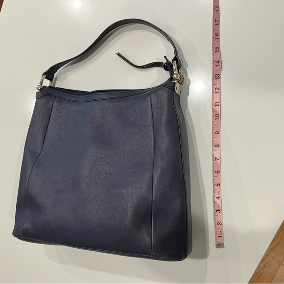 GUCCI- Guccissima Bamboo Navy Blue Shoulder Bag - Picture 10 of 10